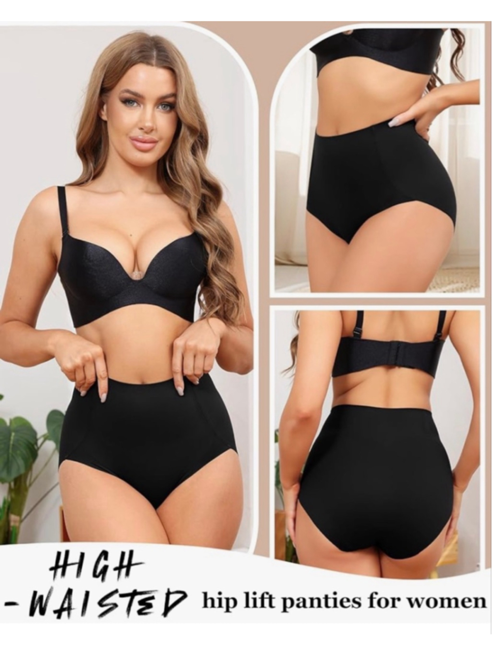 NEW 6 Pairs Tummy Control Underwear High Waist Seamless Panties Shaper XL